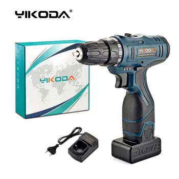 

25V Household Double Speed 10mm Led Light Electric Screwdriver Lithium Rechargeable Power Tools Cordless Drill