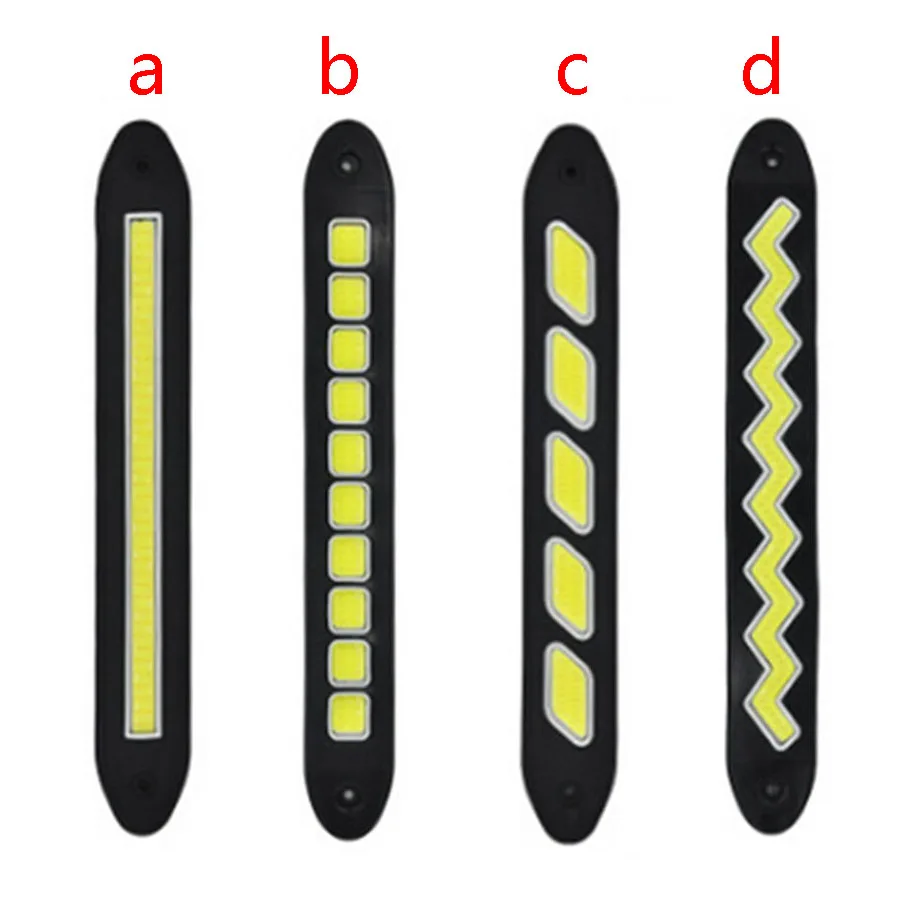 HYZHAUTO COB DRL гибкий автомобильный светодиодный дневные ходовые огни Противотуманные фары Водонепроницаемый Авто Дневной светильник белый лед синий 12 В 2 шт
