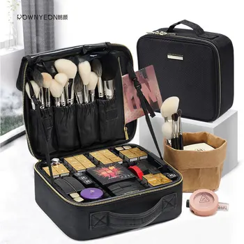

Studio Makeup Bag Division with Partition Large Capacity Fashion Makeup Tool Box Cosmetic bag