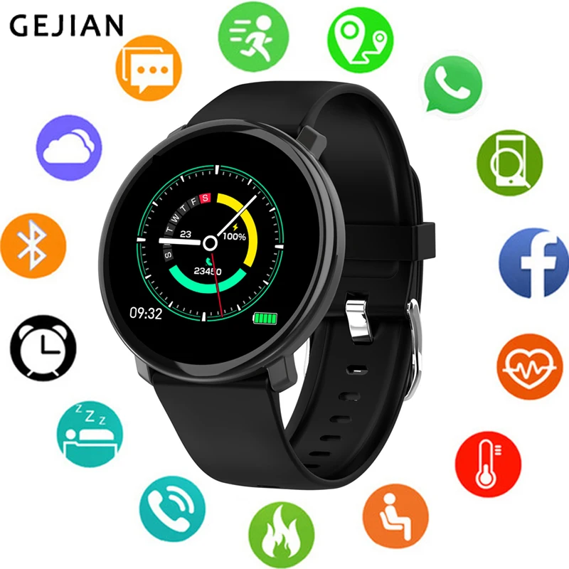 

GEJIAN Smart Watch M31 Full Screen Touch IP67 Waterproof Multiple Sports Mode DIY Smart Watch Face for Android & IOS