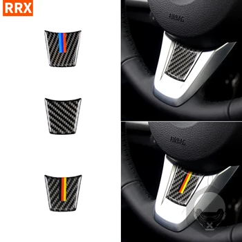 

For BMW Z4 E89 2009-2015 Carbon Fiber Steering Wheel Cover Stickers Emblem Interior Auto 3D Trim Styling Car Accessories