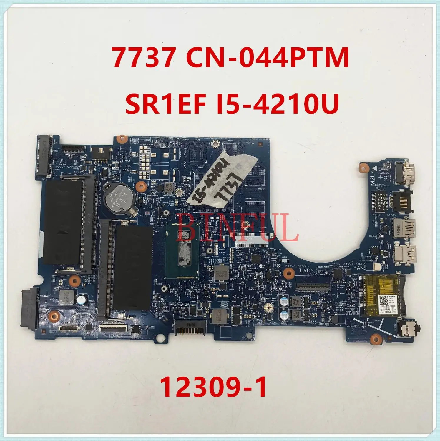 Для Dell 17 7737 12309-1 Материнская плата ноутбука DDR3 CN-044PTM 044PTM 44PTM с SR1EF I5-4210U Процессор