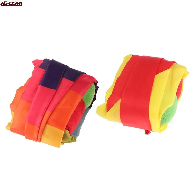 1pc Rainbow Ball Hand Throw Ribbon Sandbags Sensory Play Outdoor Toys Sport Games For Kids Children | Игрушки и хобби