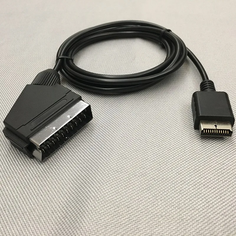 SCART кабель ТВ AV свинец реальный RGB Scart кабель заменить Соединительный кабель для Playstation PS2 PS3 Slim