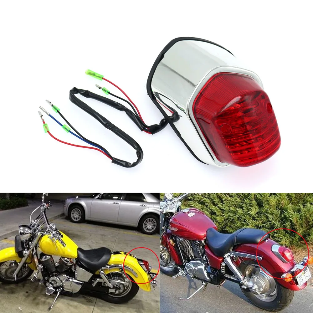 Универсальный стоп-сигнал для мотоцикла 12 В Kawasaki Yamaha v-Star Suzuki Honda Shadow Ace 750 1100 VT400 VT750