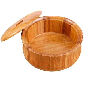 

Bamboo Bowl Lid Primitive Handmade Beer Rice Water Househould Eco-Friendly Milk Tea Noodles Natural Fine New Pattern Spruce