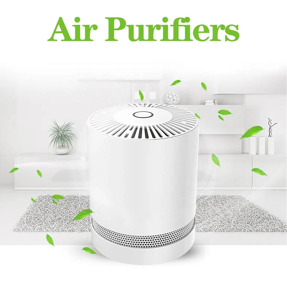 

Warmtoo Air Purifier for Home HEPA Filters Negative Ion Generator Desktop Air Filtration Remove Formaldehyde Smoke Dust PM2.5