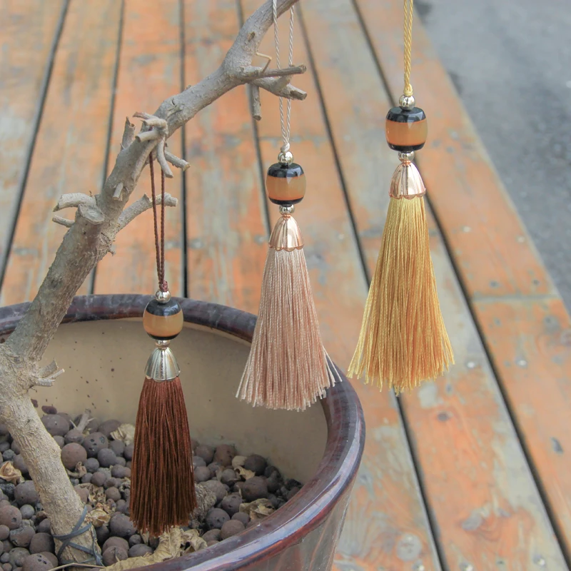 Jewelry Long Crafts Tassel for Bag Home Decoration Accessories Silk Tassels Fringe Curtains Keychain Doors Brush DIY Decorative
