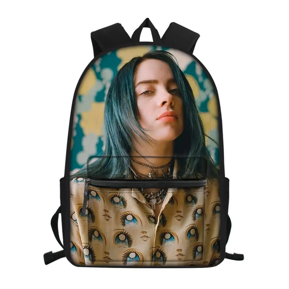 Классный раппер Billie Eilish, школьная сумка с принтом для подростков, для мальчиков и девочек, дорожный рюкзак для ноутбука, для мужчин и женщин, холщовая ранец, рюкзак, рюкзак - Цвет: CDGX2033Z58