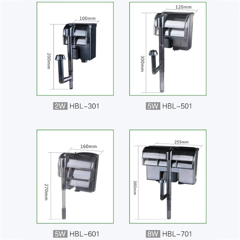 SUNSUN HBL301 HBL-501 HBL-701 биохимический фильтр для аквариума 3 в 1 настенный фильтр для водопада