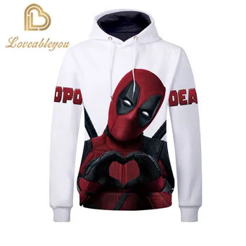 

Deadpool Marvel Avengers Endgame Cosplay Costume 3D Hoodies Men Women Hooded Avengers Sweatshirt Jacket