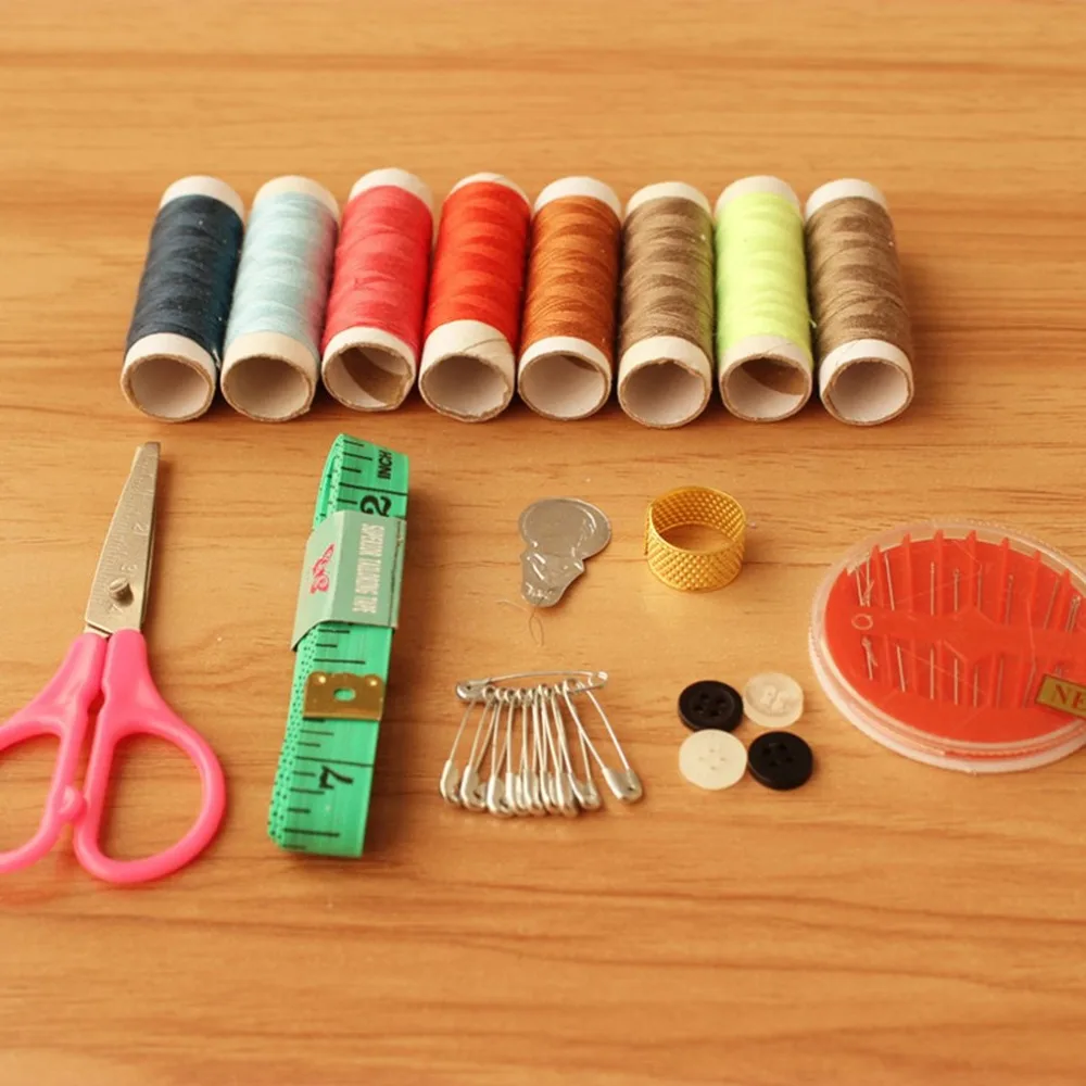 DIY швейная коробка многофункциональный дорожный швейный набор игла устройство вдевания нитки ленты Ножницы сумка для хранения швейный набор