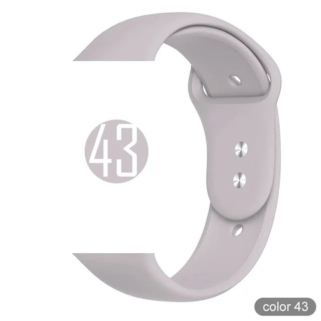 Спортивный ремешок Weiche Silikon für Apple Uhr 5 4 3 2 1 38 мм 42 мм ремешок Gummi нарукавная повязка für Iwatch серия 5 4 40 мм 44 мм - Цвет ремешка: GREEN BLUE