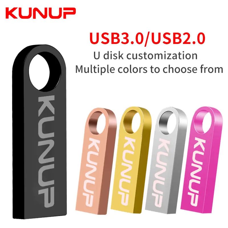 Kunup мини металлический usb флеш накопитель 128 Гб 64 ГБ 32 16 8 4 USB диск памяти более 50