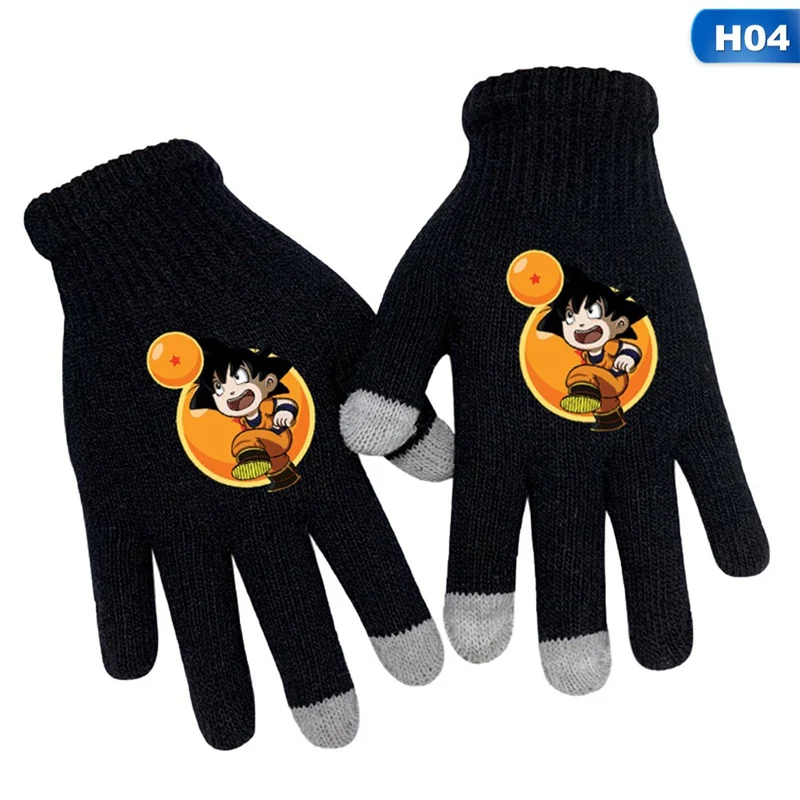 4 1 пара, новые перчатки Dragon Ball Touch, модель, косплей, перчатки Goku, теплые зимние перчатки, Мультяшные теплые перчатки - Цвет: 4