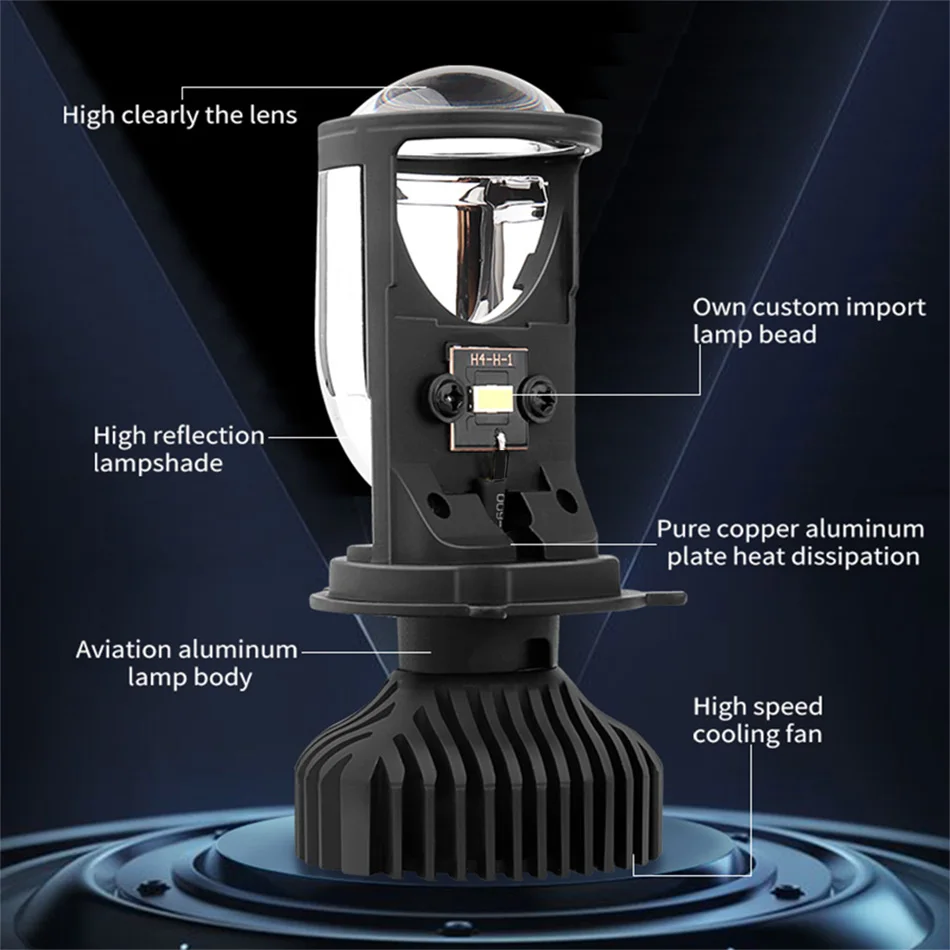 Canbus 90W/Pair Lamp H4 LED Mini Projector Lens Automobles Bulb 20000LM Conversion Kit Hi/Lo Beam Headlight 12V/24V RHD LHD led car lights led lights led bulbs led headlights led car headlights car headlamps