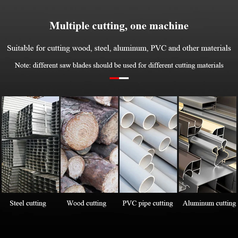 180 Mini Profile Cutting Machine Small Multifunctional Household Portable Wood Steel Metal 45&deg; Precision Cutting Tool Desktop