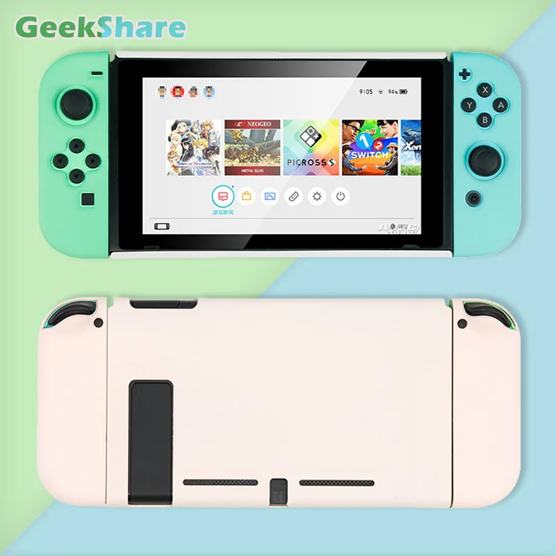 

GeekShare Protective Case For Nintendo Switch Animal Crossing Hard Cover Shell Joy-Con Controller Housing For Switch Accessories