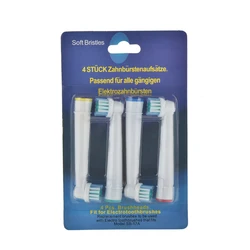 New 4pcs EB17-4 Electric Toothbrush Heads Replacement For Braun Oral B White
