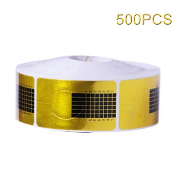 

100pcs 500pcs Adhesive Tips For Acrylic UV Gel Nail Extension Forms DIY Manicure Tool Sticker Salon Art Finger Care Guide Self