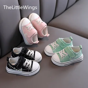 

Autumn 2020 new children's canvas shoes boys casual anti slip girls Flat toddler shoes 0-2 years old Super soft and comfortable