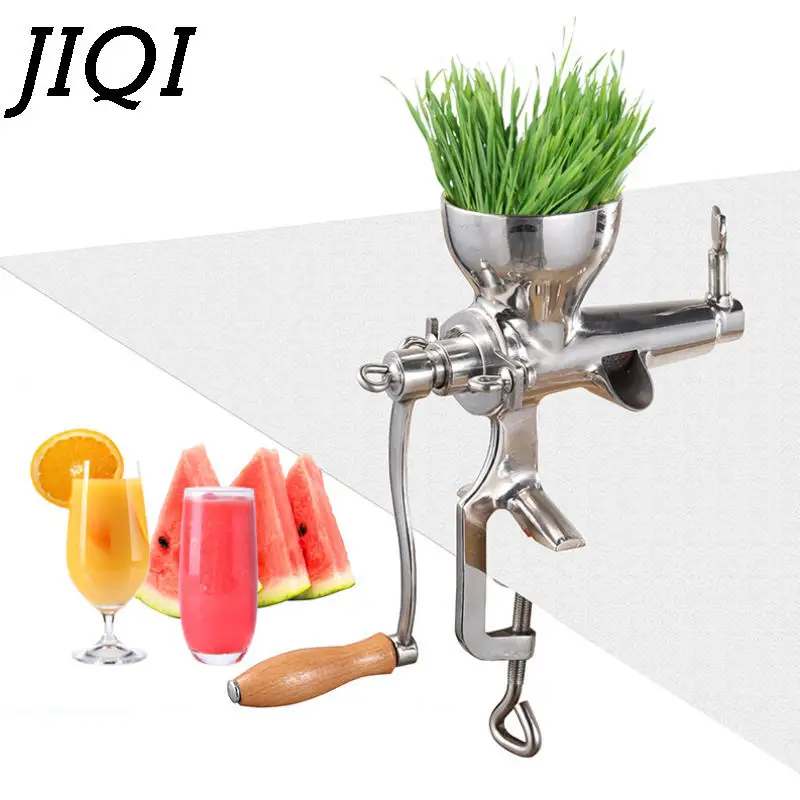 Wheatgrass Seedling juicer Hand-cranked Desktop Stainless Steel Slow juicer Slag Juice Separation Vegetable Ginger Neat juice