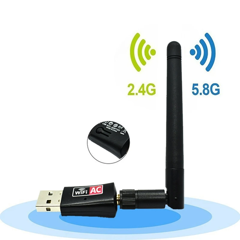 Беспроводной USB Wifi адаптер 600 Мбит/с двухдиапазонный 2,4/5 ГГц беспроводной Usb Wifi сетевой адаптер с антенной 802.11B/N/G/Ac