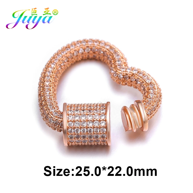 Rose Gold Juya DIY, роскошный жемчуг, ювелирное изделие, застежка на крючок, аксессуары для ручной работы, натуральные камни, вышивка бисером - Цвет: Rose Gold