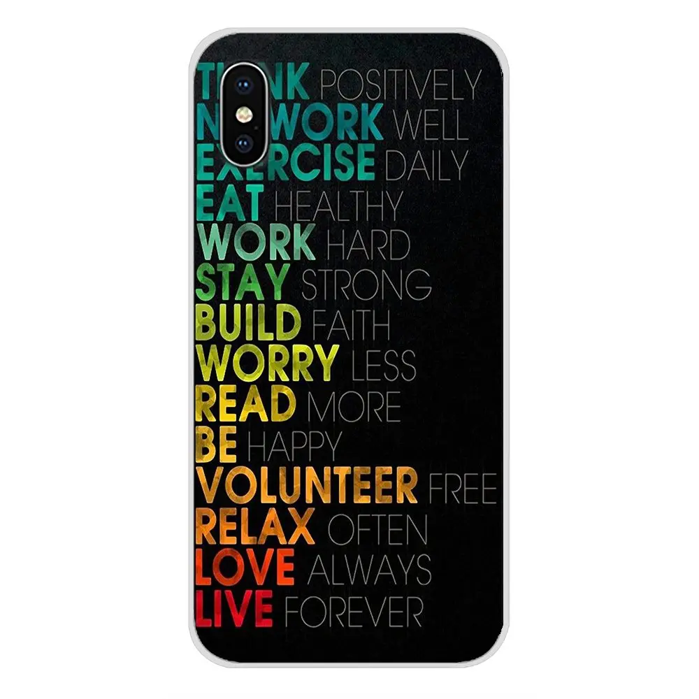 Для huawei G7 G8 P7 P8 P9 P10 P20 P30 Lite Mini Pro P Smart плюс силиконовый чехол вдохновляющие мотивирующие цитаты