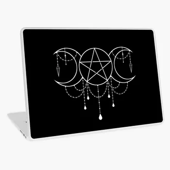 

Triple Moon Goddess Pentacle Laptop Skin 15.6 Dell Laptop Stickers 13"14"15"Notebook Sticker Cover for hp acer asus lenovo