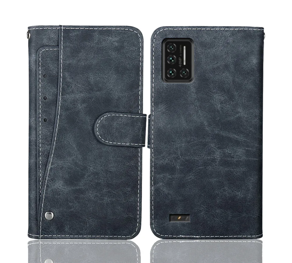 Luxury Wallet UMIDIGI Bison Case 6.3&quot Vintage Flip Leather Business Protective Cover For Card Slots | Мобильные телефоны и