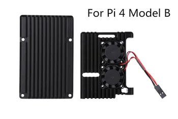 

Latest Raspberry Pi CNC Aluminum Case or Shell Enclosure Case with Cooling Fan Heat sink for Raspberry Pi 4
