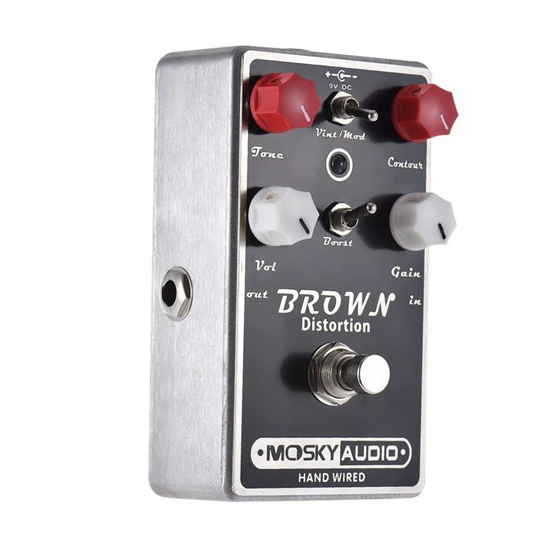 MOSKY-MARROM-Distortion-Pedal-Efeito-Guitarra-True-Bypass-Full-Metal-Shell(2)