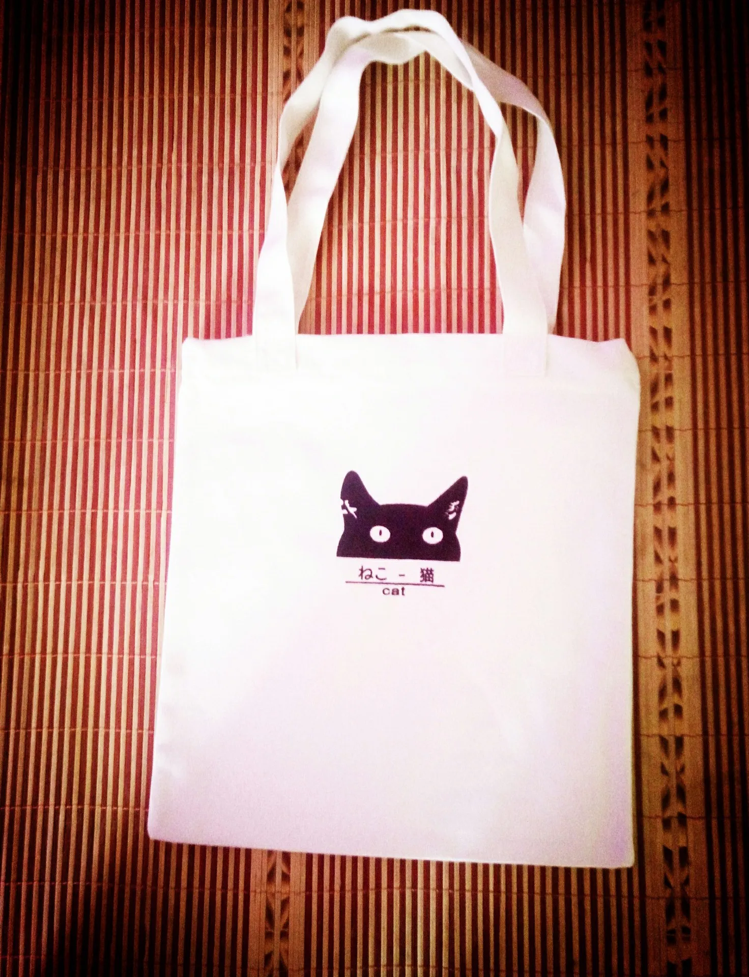 Стиль, прямая, Холщовая Сумка в Корейском стиле, простая серия MORI, Студенческая Экологичная сумка с рисунком, тканая сумка на молнии