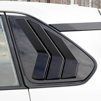 

For Toyota RAV4 2019 2020 Car Styling Rear Window Triangle Shutters Cover Trim Sticker 2pcs ABS Plastic Auto Accessories