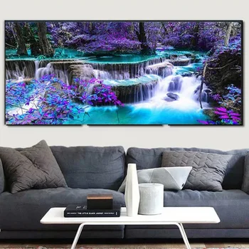 

New Style DIY Scenery Series Landscape Cloth 5D Cube Diamond Painting Living Room Bedroom Decoration Manufactu