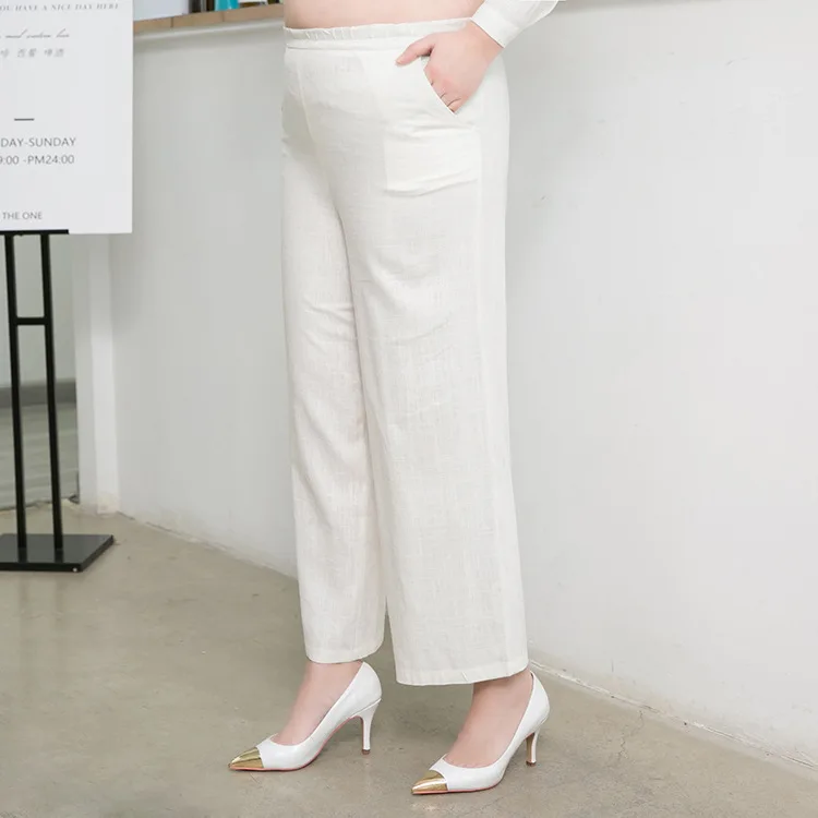TUHAO OL офисные женские брюки для женщин Pantalon Femme размера плюс 8XL 7XL 6XL с высокой талией брюки для официального костюма женские брюки WM14