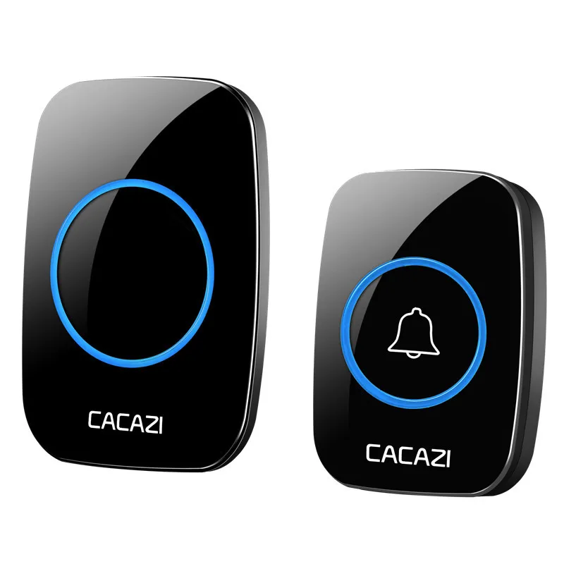 

Wireless Doorbell Waterproof Touch Button LED light Cordless Smart Home Door Bell Chime Kit with 32 Chimes Door bell Alarm