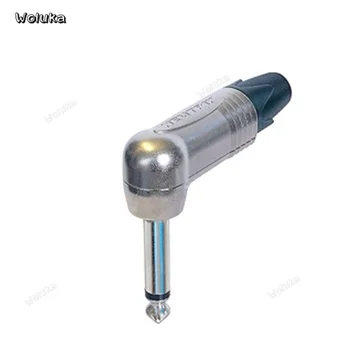 

Big 2-pin Silver plated 90-degree elbow right angle audio music instrument plug connector NP2RX CD50 W05