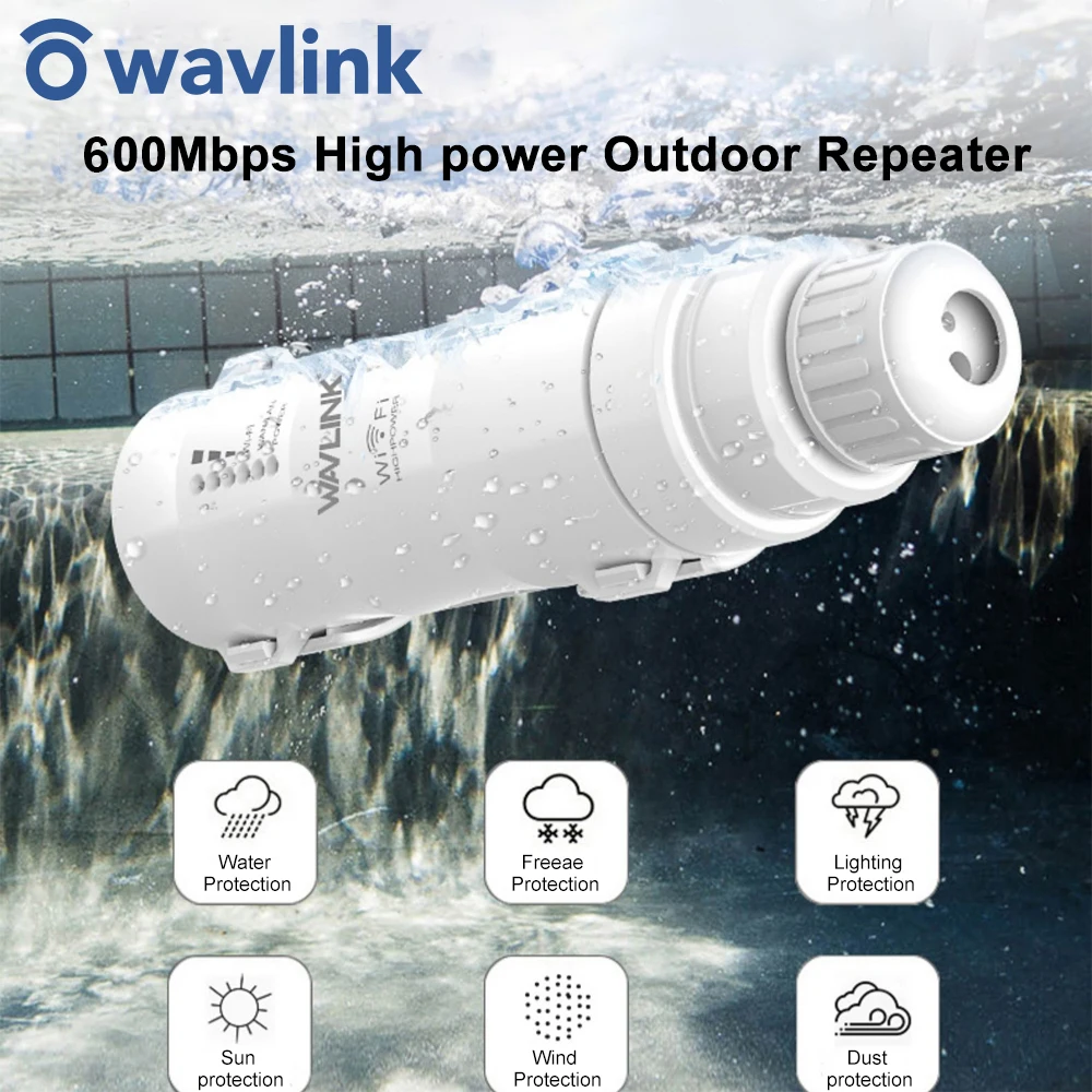 Wavlink AC600 высокомощный открытый WIFI роутер/точка доступа/CPE/WISP беспроводной wifi