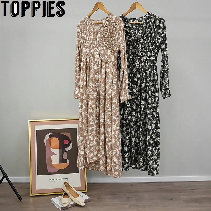 Toppies 2020 summer midi dress for women long sleeve v-neck slim dress v-neck button shirts Vestidos Toppies 2020 summer midi dress for women long sleeve v-neck slim dress v-neck button shirts Vestidos