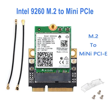 

Intel 9260 AX200 Mini PCI-E Wi-Fi 6 Adapter Wireless Bluetooth 5.1 Wifi Card AX200NGW 802.11ax/ac 160Mhz 2.4G/5G Windows10