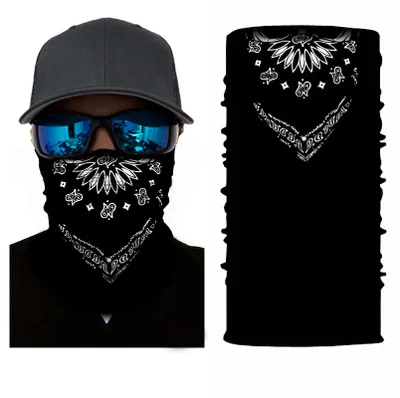 mens blanket scarf 2021 Latest Fashional Skull Polyester Microfiber Magic Tube Headwears Skeleton Multi Purpose Seamless Bandanas Headband mens grey scarf Scarves