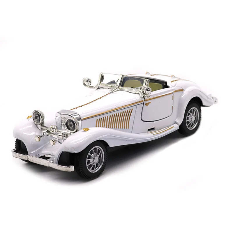 1:28 масштаб металлического сплава Модель автомобиля Diecasts 500K Классический выдвижной назад 1936 модель автомобиля игрушки для детей подарок