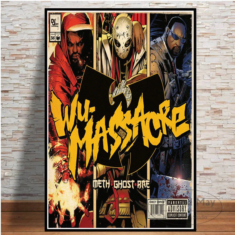 Wu-tang Clan 36 cambers Rap холст постеры и принты на стену музыкальное украшение домашний