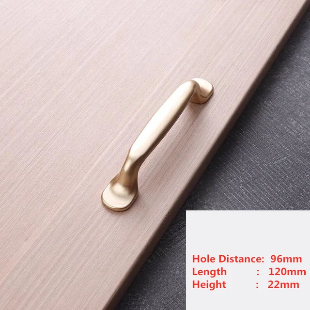 Handles Drawer Cabinet Furniture Kitchen Handles for Cabinet Knob Door Drawer Furniture Kitchen Pearl Golden Simplicity Hardware A2-96