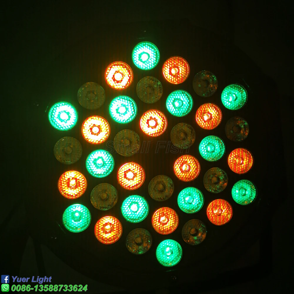 36 шт. светодиодный светильник 3W RGB кристалл магический шар лампа DMX сценический светильник Диско клуб вечерние светильник мини DJ садовый парк Рождественский светильник