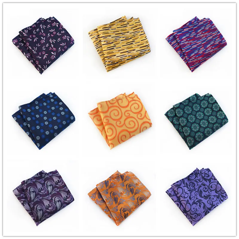 New Mens 100 Silk Handkerchiefs Floral Paisley Man Pocket Squares For