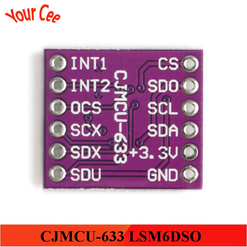 CJMCU 633 LSM6DSO всегда на 3D гироскоп Датчик отношения модуль акселерометр 3 V SPI IIC I2C MIPI