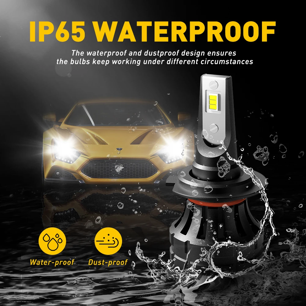 H4 H7 светодиодный автомобильный фонарь H11 H8 HB3 HB4 9005 9006 9012 лампа для Volkswagen VW Golf 4 6 7 GTI